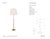 Suzanne Kasler by Visual Comfort Signature Wyatt 29" Buffet Lamp in Hand-Rubbed Antique Brass with Linen Shade Designer:...