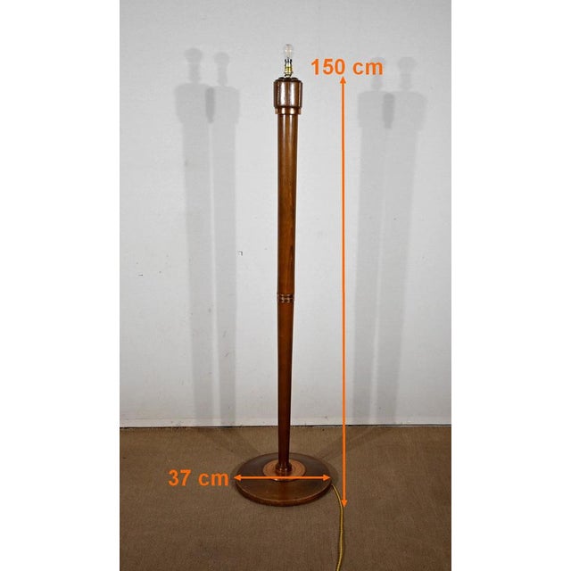 Art Deco Lamp in Varnished Beech, 1940 For Sale - Image 11 of 14