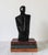 Late 20th Century Vintage Postmodern Black Ceramic Figure For Sale - Image 5 of 8