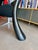 Vintage Postmodern Biomorphic Floor Vase 38" Black Space Age Minimalist Ikebana Vessel Uci For Sale - Image 10 of 14