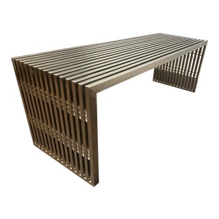 Late 20th Century Contemporary Amici Metal Bench For Sale