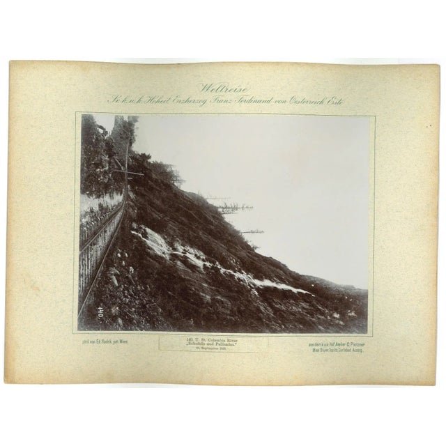 U.St. Columbia River - Echofalls and Pallisades - 18 September 1893 - is an original vintage photo realized as part of a...