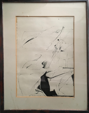 Gio Pomodoro, Figure, 1960s, China Ink on Paper