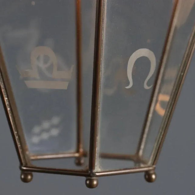 Lantern Pendant Light, Italy, 20th Century For Sale - Image 6 of 7