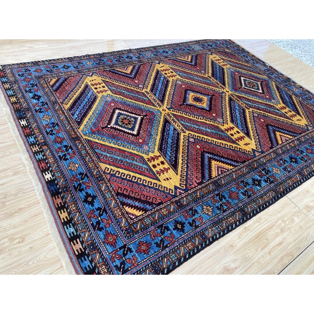 Vintage Wool Lori Pambak Kazak Rug For Sale - Image 4 of 14