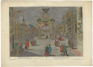 Georg Balthasar Probst, Optica Print of Ceremony in Germany, 1765, Paper