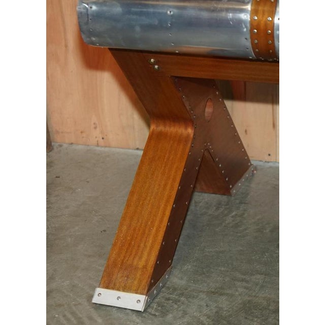 T-28 A Trojan Aeroplane Wing Aviator Desk by Giancarlo De Astis For Sale - Image 6 of 18
