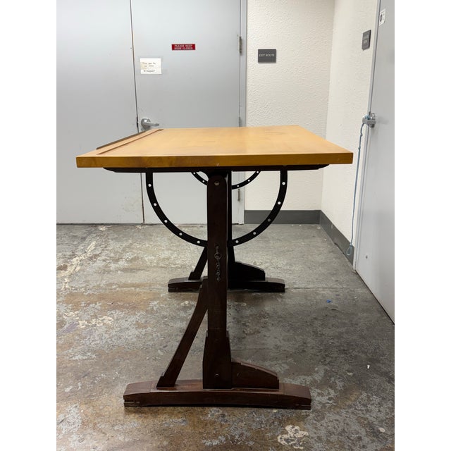Restoration Hardware 1920s Style French Drafting Table For Sale - Image 9 of 12