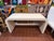 Wood 1980's Off White Laminate Waterfall Console Table. For Sale - Image 7 of 18