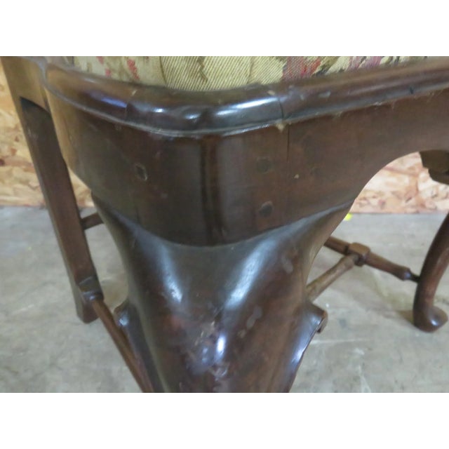 Brown Italian Queen Anne Style Dining Chairs - Set of 6 For Sale - Image 8 of 8