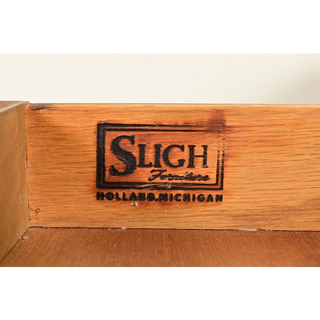 Sligh Furniture French Regency Louis XVI Carved Walnut Leather Top Writing Desk, Circa 1960s For Sale - Image 9 of 14