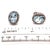 Natural Aquamarine Diamond Stud Earrings 14k WG 5.46 TCW Certified For Sale - Image 9 of 15