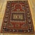 19th Century Caucasian Kazak Prayer Rug ( 3' x 4'9" - 92 x 145 ) Antique Caucasian Caucasian Coral 1870s Rug, Circa Date:...