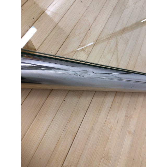 Large Tubular Etagere Glass Shelf | After Milo Baughman For Sale - Image 9 of 11