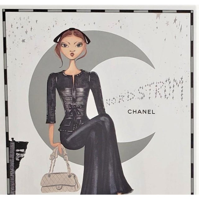 CHANEL! CHANEL! CHANEL! RARE! RARE! RARE! Perfect for the fashionista! Pure whimsical fashion fun. This is a fashion print...