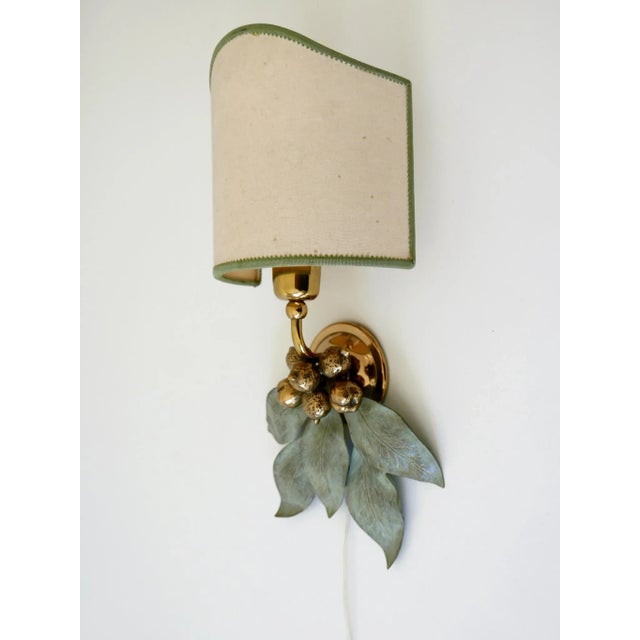 Metal Mid-Century Bronze & Patinated Brass Sconce For Sale - Image 7 of 18