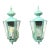 : Pair of Vintage Solid Brass Outdoor Wall Lanterns / 16” High For Sale