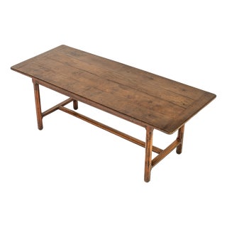 Antique English George III Farmhouse Table in Oak, 1700s For Sale