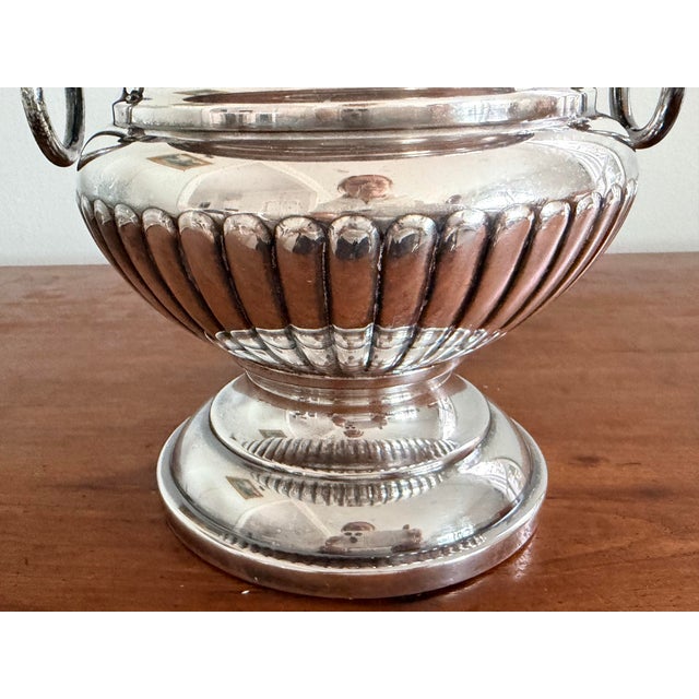 Fine Quality Vintage Silver Plate Champagne Bucket Wine Cooler For Sale In Savannah - Image 6 of 11