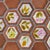 Terra Cotta French Hexagonal Floral Ceramic Tile Coffee Table by Roger Capron No. 02, 1950s For Sale - Image 8 of 11