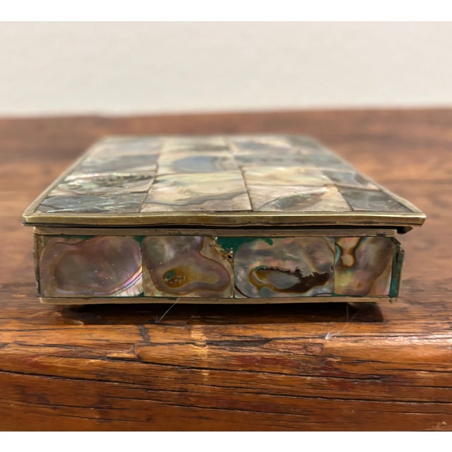 Mid-Century Mexican Abalone Decorative Box For Sale - Image 14 of 18