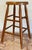 Vintage primitive farmhouse style wooden stool. Measures 21.5"H. Natural age wear. Sturdy structure.