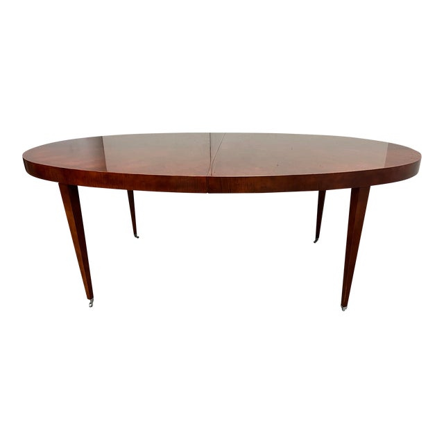 1990's Baker Furniture Michael Vanderbyl "Archetype" Oval Extension Dining Table Chairish