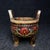 Stone Vintage Chinese Archaic-Style Stone Censer With Twin Handles and Floral Relief Carvings For Sale - Image 7 of 9