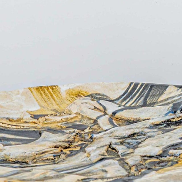 Round Ceramic Plate attributed to Jeppe Hagedorn, Denmark, 1960s For Sale - Image 3 of 9