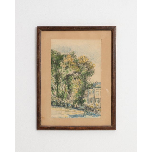 Early 20th Century Belgium Amber Wood Drawing For Sale - Image 13 of 15
