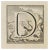 Luigi Vanvitelli, Letter of the Alphabet D, Etching, 18th Century For Sale