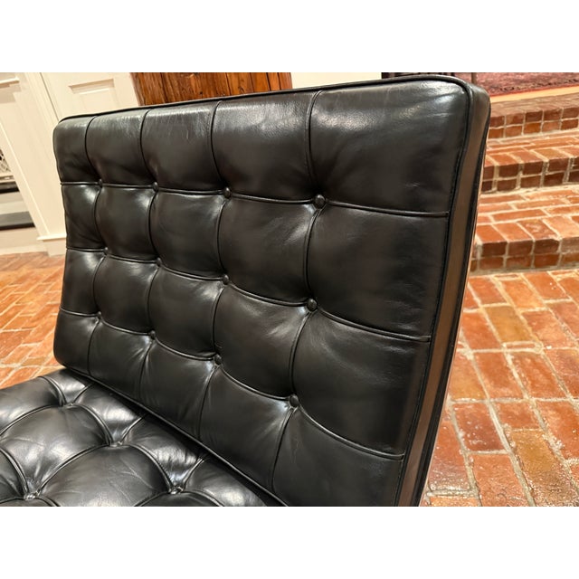 Pair of 1980s Knoll International Barcelona Chairs For Sale - Image 10 of 18