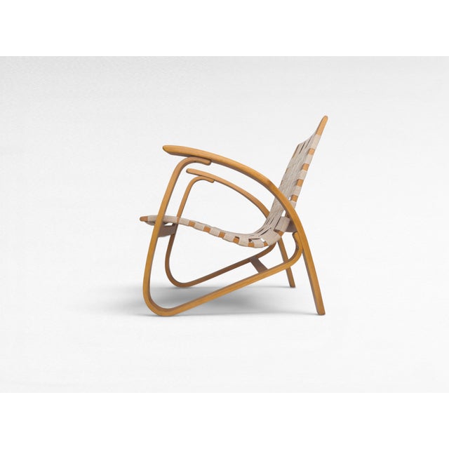 1930s Sculptural Bentwood Lounge Chair by Jan Vaněk for Up Zavody, 1930s For Sale - Image 5 of 18