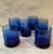 Contemporary 1990s Set of 6 Vintage Anchor Hocking Essex Cobalt Blue Lowball Glasses For Sale - Image 3 of 12