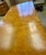Brown John Widdicomb Mid-Century Style Burlwood and Brass Campaign Executive Partner’s Desk For Sale - Image 8 of 14