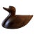 Vintage Hand Carved Wood Duck Figure For Sale