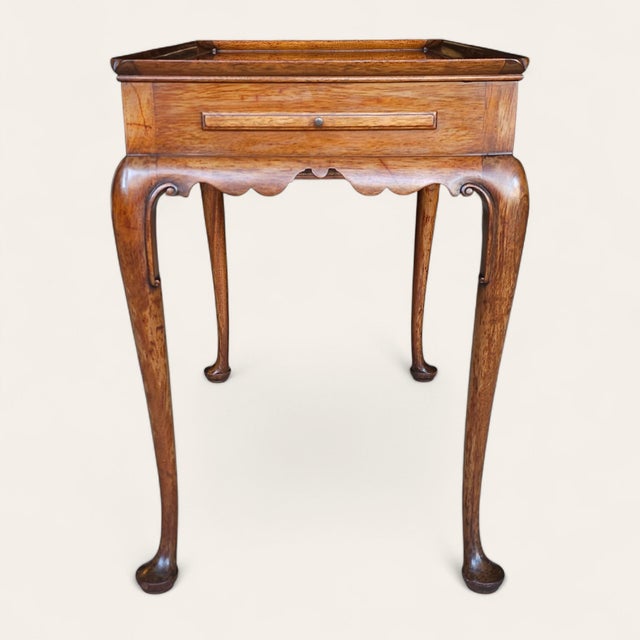 Kittinger Georgian Mahogany Butler's Side Table With Tray Top For Sale In New York - Image 6 of 8