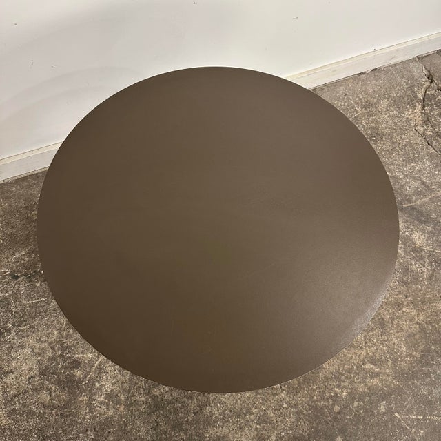 Paper Mid Century Modern Burke Round Tulip Bistro Table For Sale - Image 7 of 12