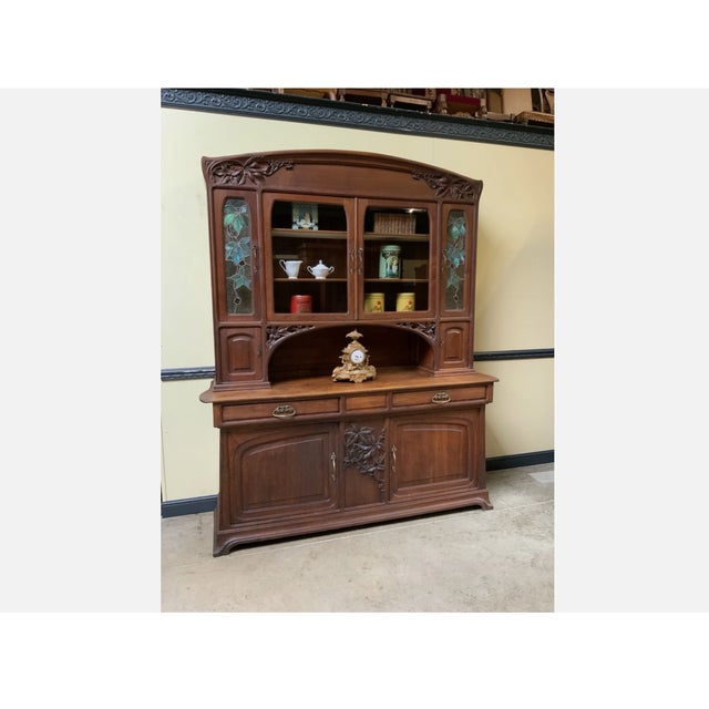 1910s Antique Jugendstil Display Cabinet, 1910 For Sale - Image 5 of 13