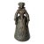 Antique 1800's Victorian Solid Heavy Bronze Elizabethan Lady Bell Boot Clapper For Sale