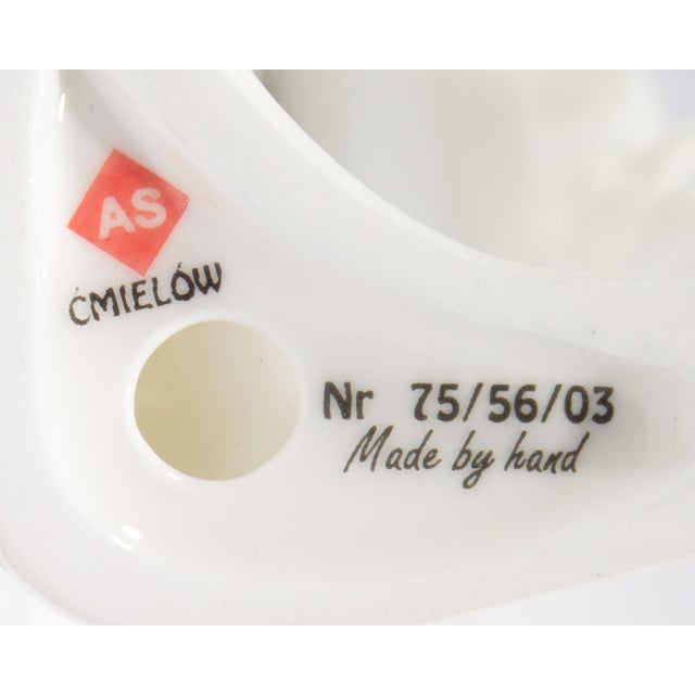 Art Deco Lubomir Tomaszewski Cmielow Poland Porcelain Susannah With Towel For Sale - Image 3 of 7