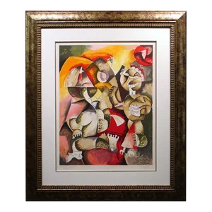 Alexandra Nechita "Forever Happy" Hand Signed 1998 Framed Lithograph