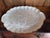 Decorative oval shaped tray with scalloped, gold edges. Made from capiz shell. Vintage and in excellent condition for age.