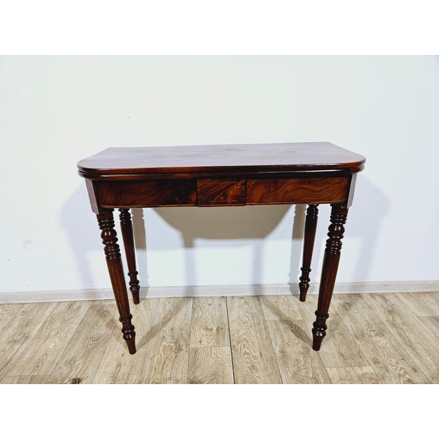Antique Card Game Table in Mahogany, 1800s For Sale - Image 11 of 18