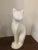 1960s Mid Century White Cat Figurine For Sale - Image 6 of 11