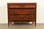 1930s Berkey & Gay Style Antique Art Deco Carved Walnut Three-Drawer Dresser or Chest of Drawers, Circa 1930s For Sale - Image 5 of 15