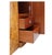 English Art Deco Blonde Walnut Triple Breakfront Wardrobe, 1930 For Sale - Image 9 of 14