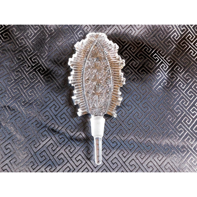 1970s 1970s Crystal Perfume Bottle With Cut Glass Stopper For Sale - Image 5 of 5