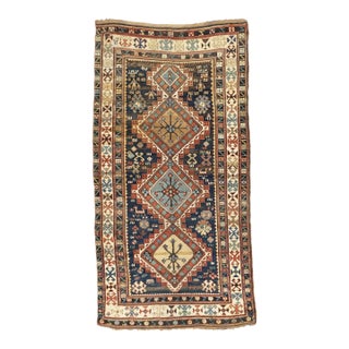 Antique Caucasian Shirvan Rug 4'5" X 8’5” For Sale
