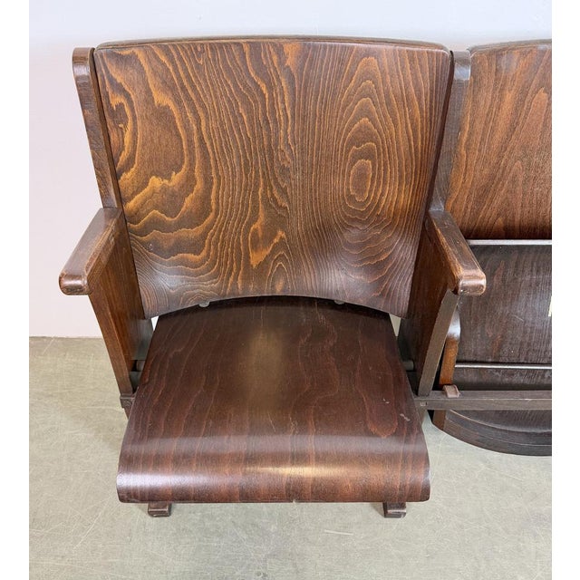 Vintage Two-Seater Cinema Bench from Ton, 1960s For Sale - Image 15 of 18